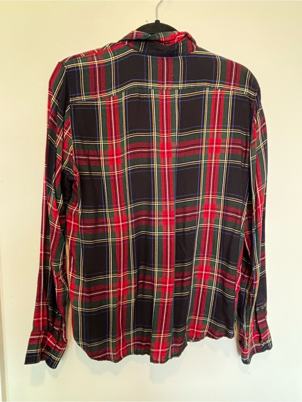 Ralph Lauren Red and Navy Plaid Button-Down Shirt - Picture 2 of 5